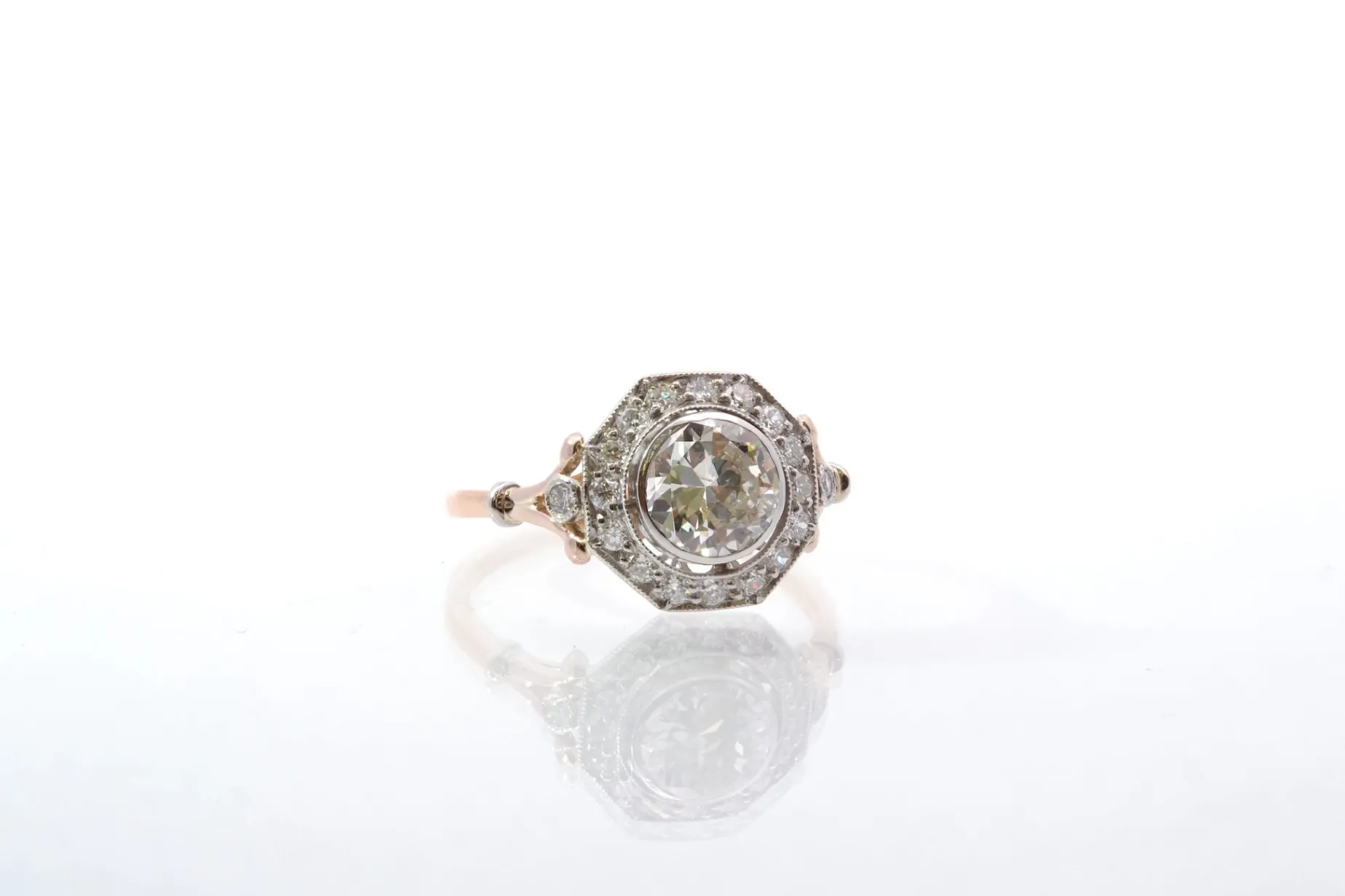 Bottazzi Blondeel Bague art déco vintage sertie de diamants Flash Sale