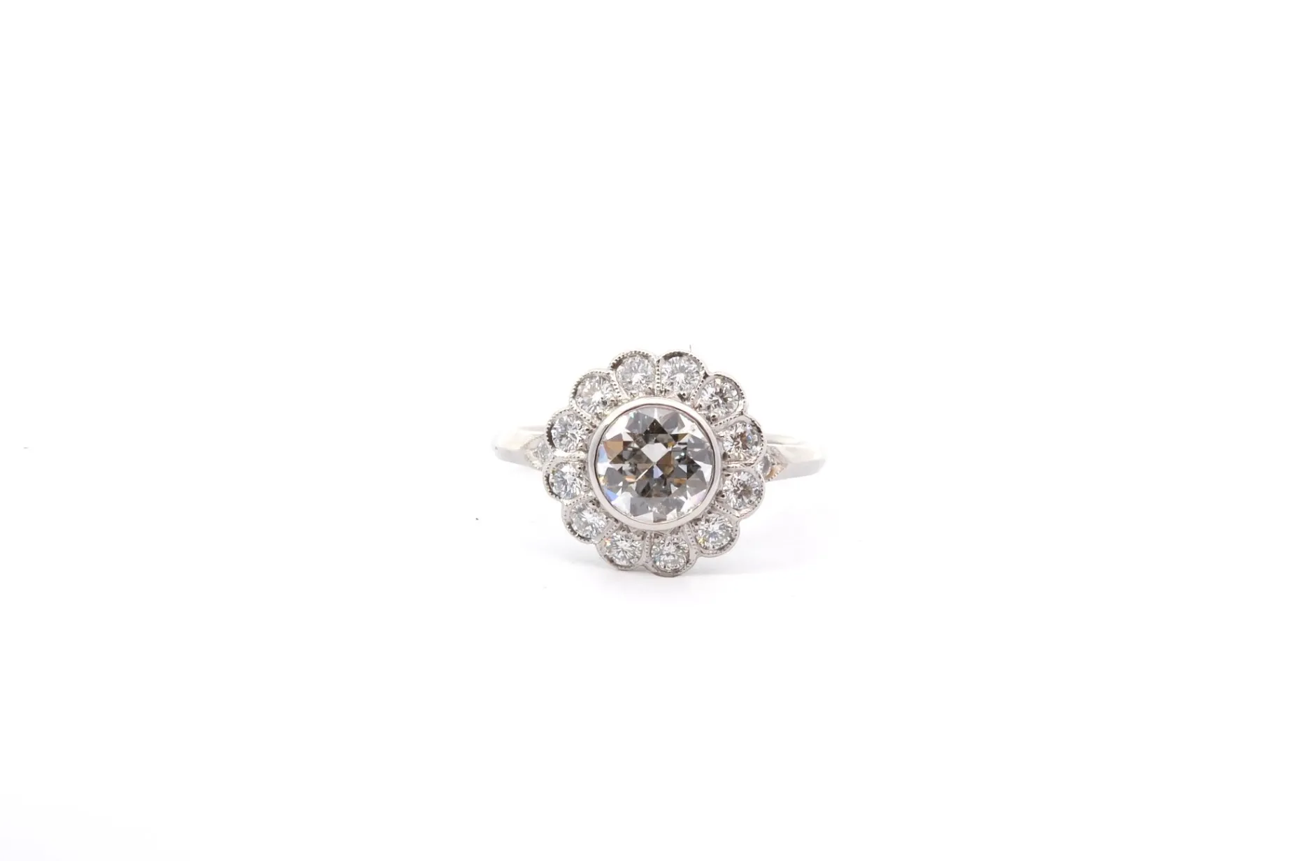 Bottazzi Blondeel Bague de fiançailles diamant 1,03cts H/SI2 Discount