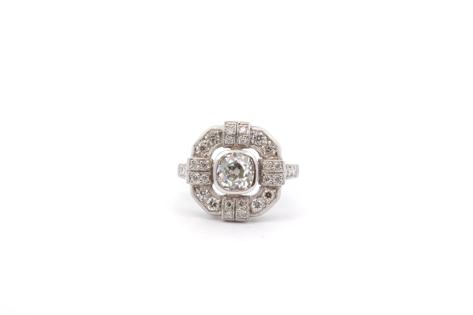 Bottazzi Blondeel Bague diamant 0,99ct H/VS2 en platine Sale