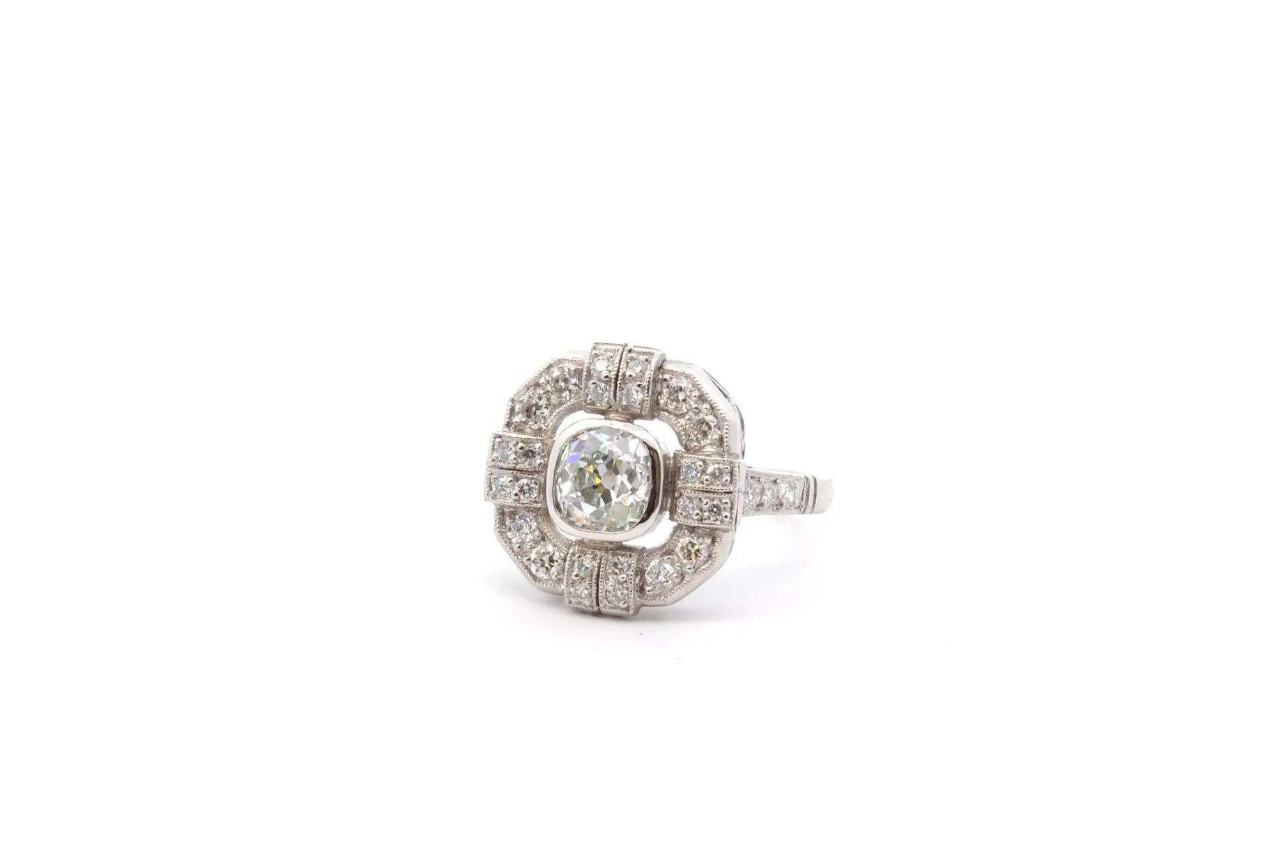 Bottazzi Blondeel Bague diamant 0,99ct H/VS2 en platine Sale