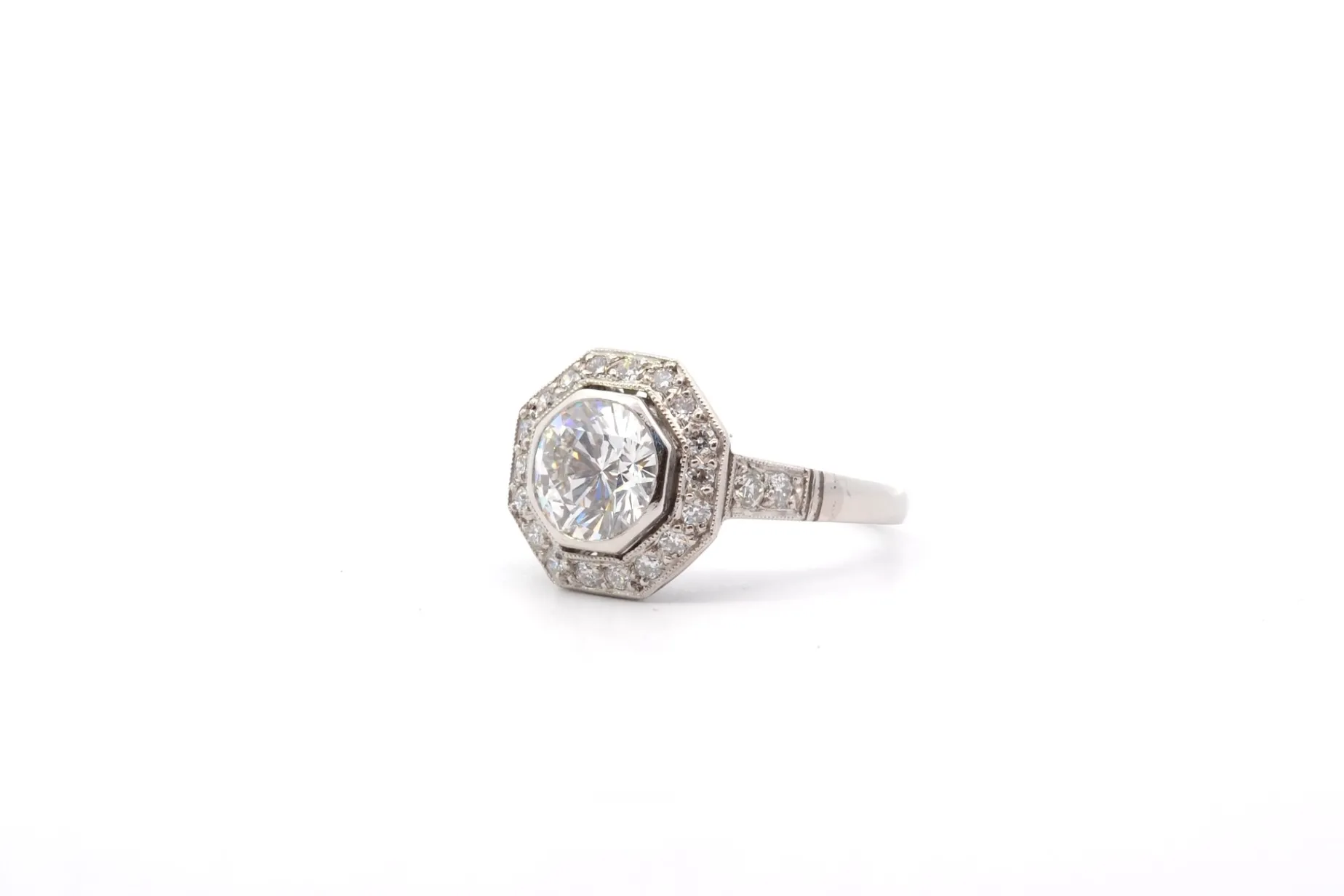 Bottazzi Blondeel Bague diamant 1,40cts I/VS1 en platine Best