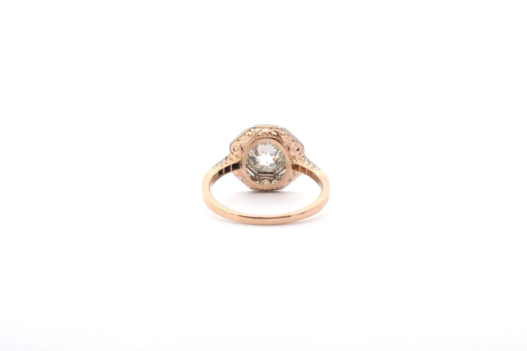 Bottazzi Blondeel Bague diamant 1,30cts J/P1 en or 18k et platine Cheap