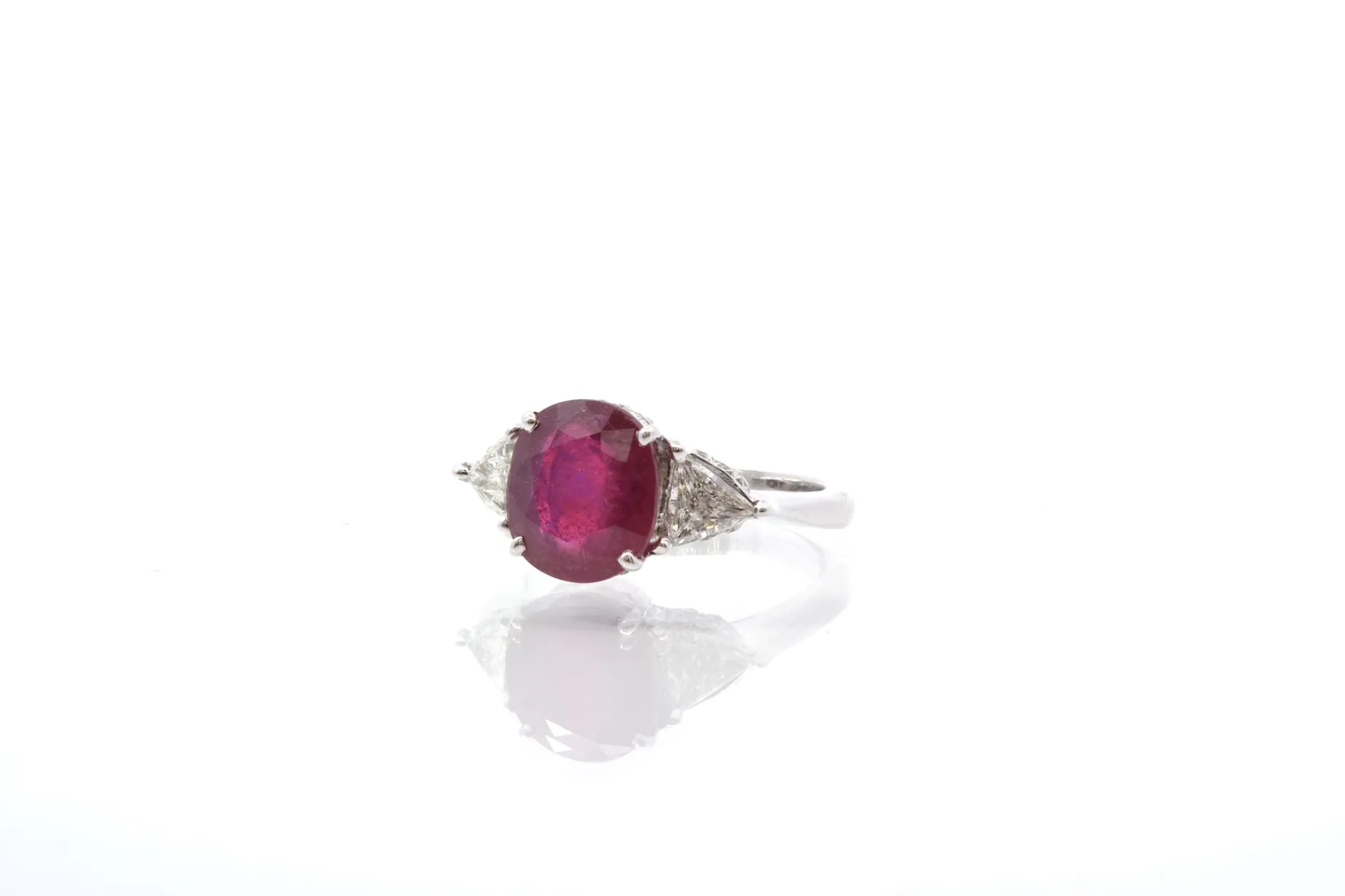 Bottazzi Blondeel Bague rubis et diamants en or blanc 18k Best