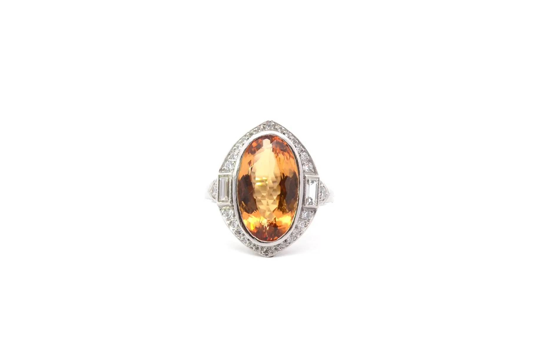 Bottazzi Blondeel Bague topaze naturelle 7,03cts et diamants Best