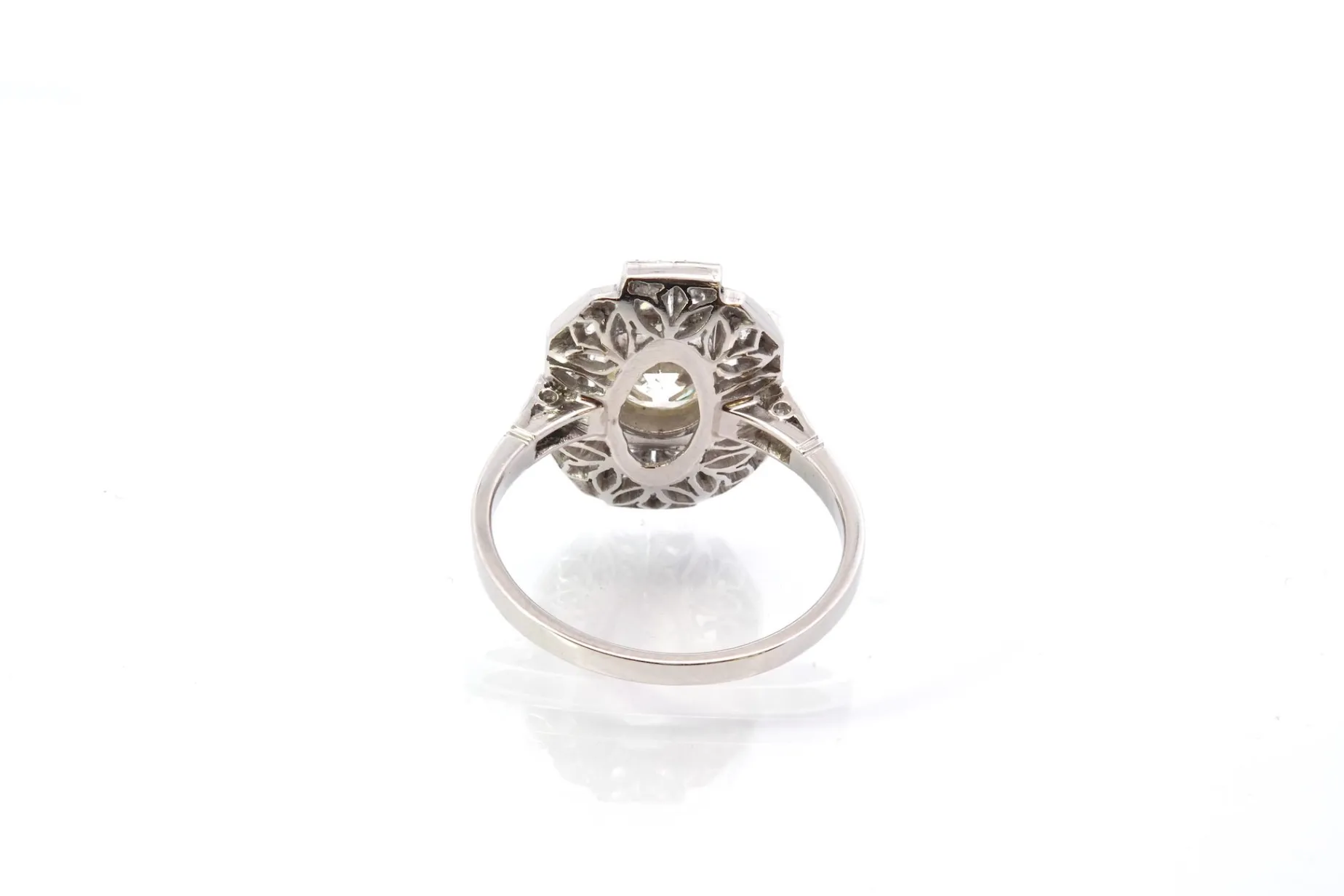 Bottazzi Blondeel Bague vintage art déco sertie de diamants Hot