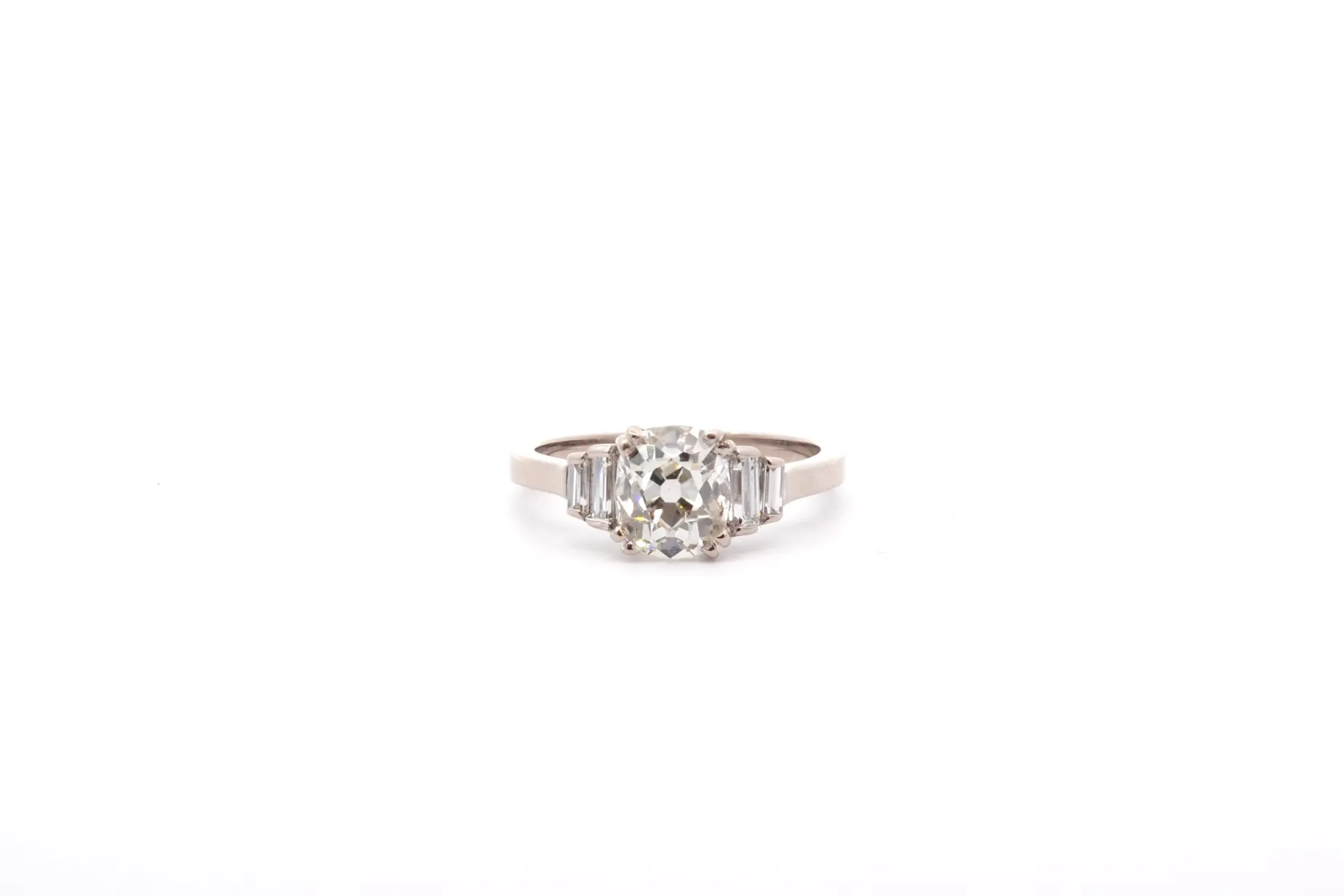 Bottazzi Blondeel Bague vintage diamant coussin 1,40cts K/SI2 Online