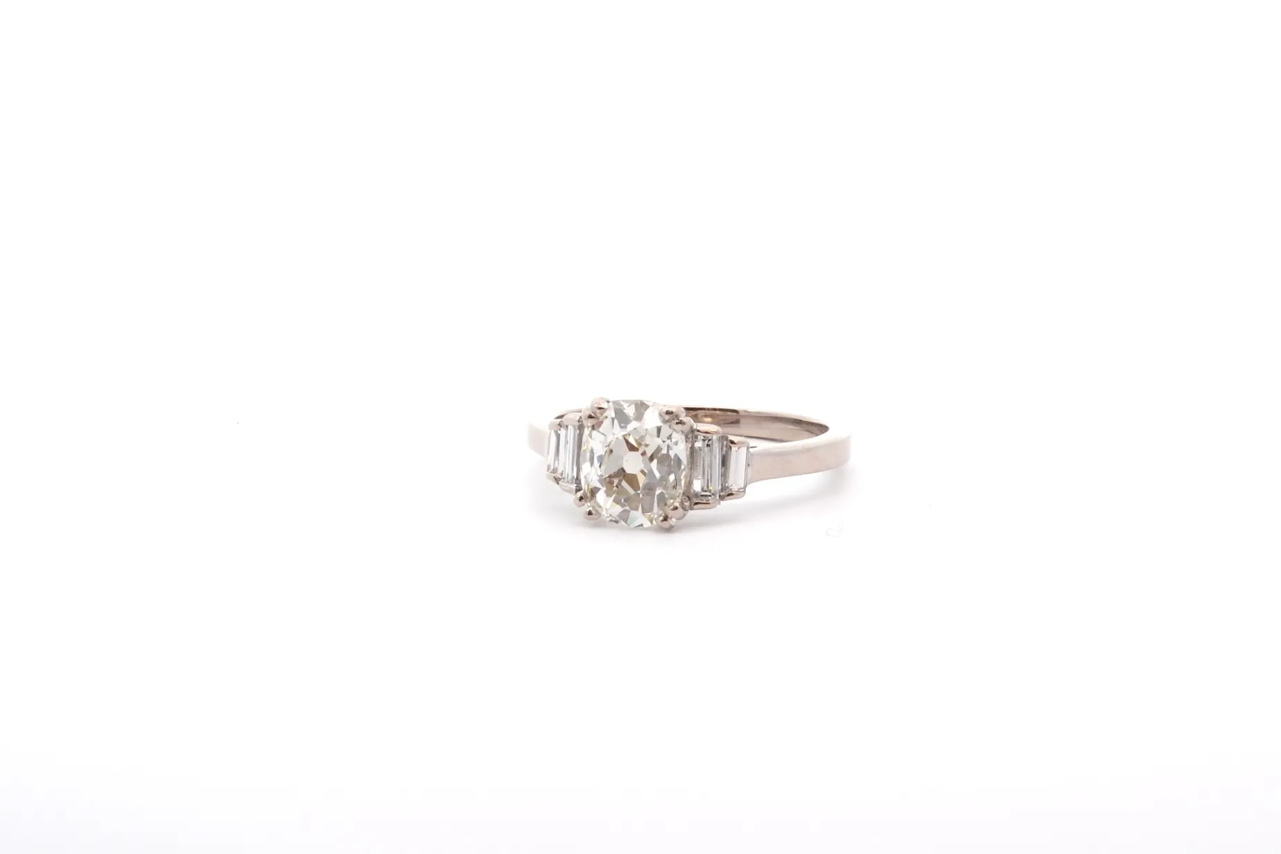 Bottazzi Blondeel Bague vintage diamant coussin 1,40cts K/SI2 Online