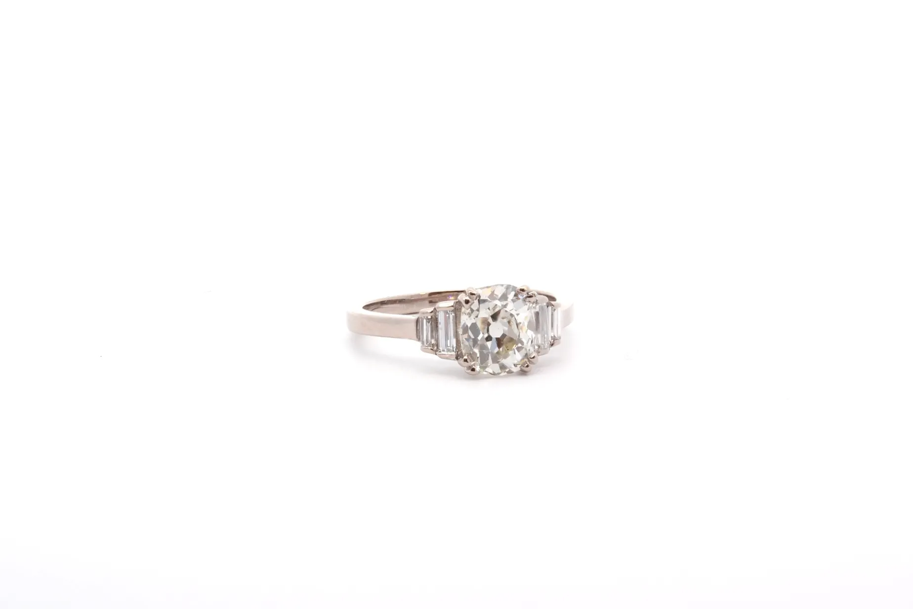 Bottazzi Blondeel Bague vintage diamant coussin 1,40cts K/SI2 Online