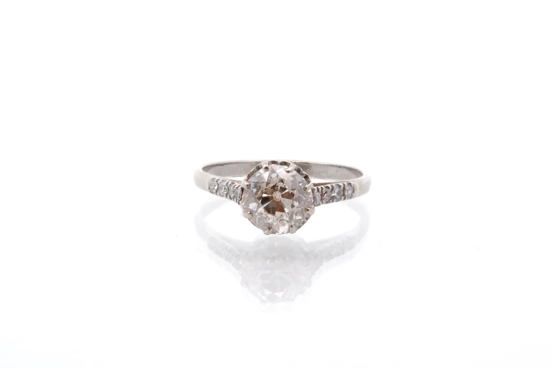 Bottazzi Blondeel Bague vintage diamants en platine Outlet