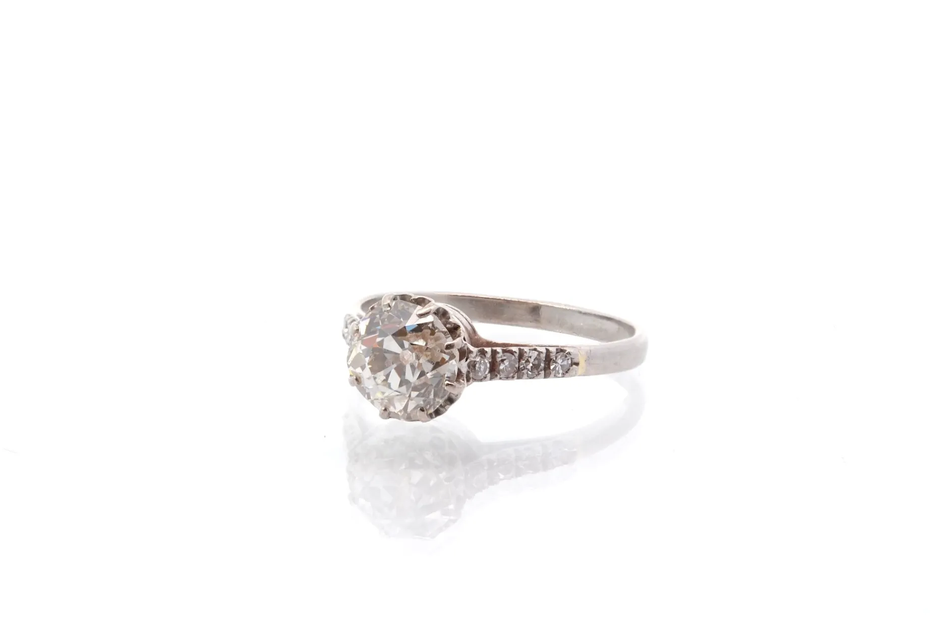 Bottazzi Blondeel Bague vintage diamants en platine Outlet
