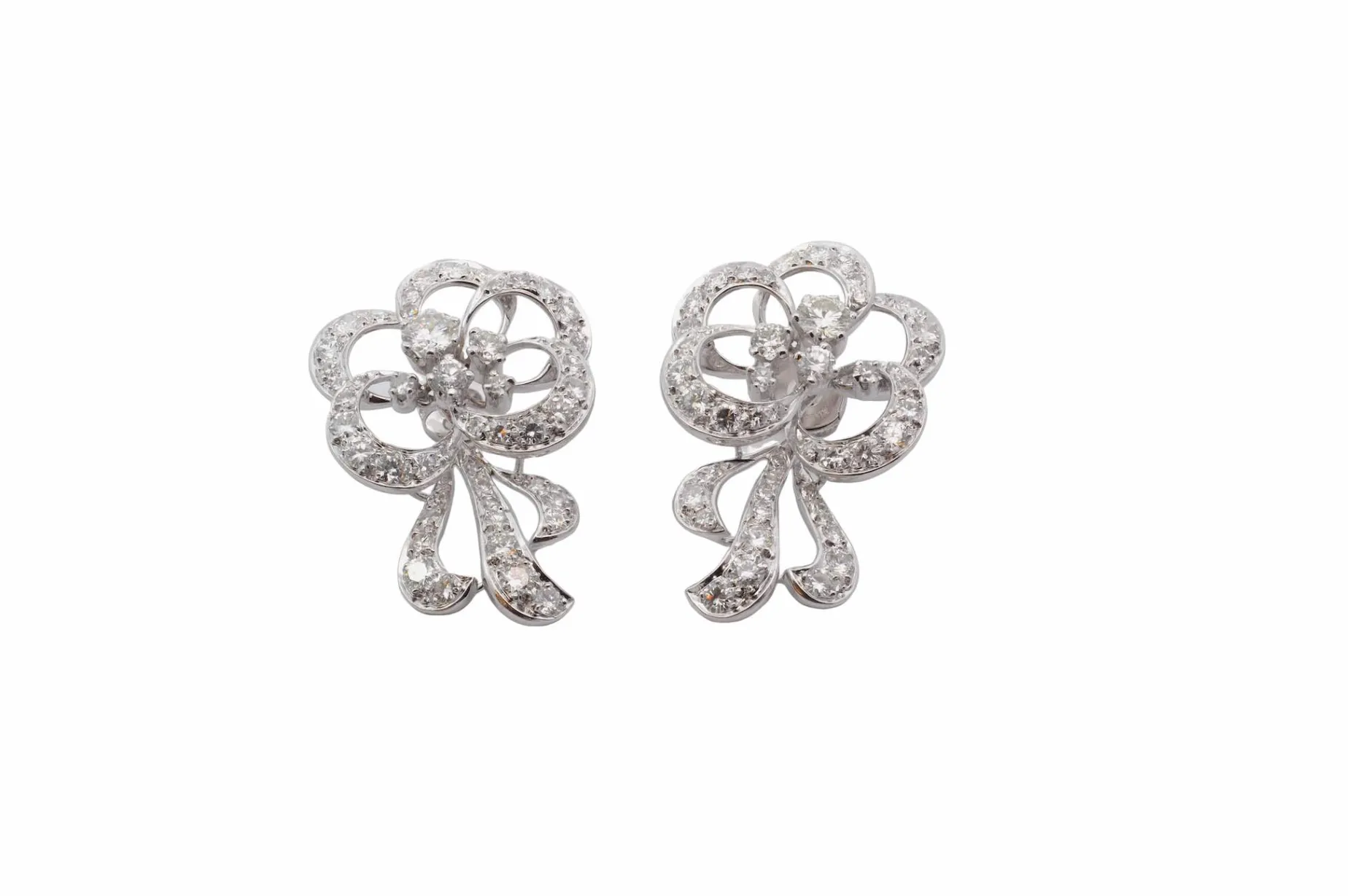 Bottazzi Blondeel Boucles d’oreilles diamants des années 50 Best Sale