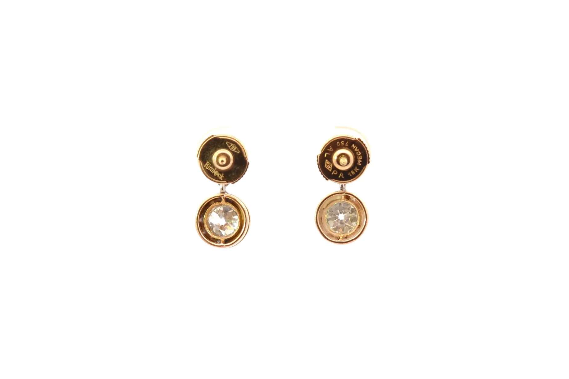 Bottazzi Blondeel Boucles d’oreilles diamants en or 18k et émail Cheap