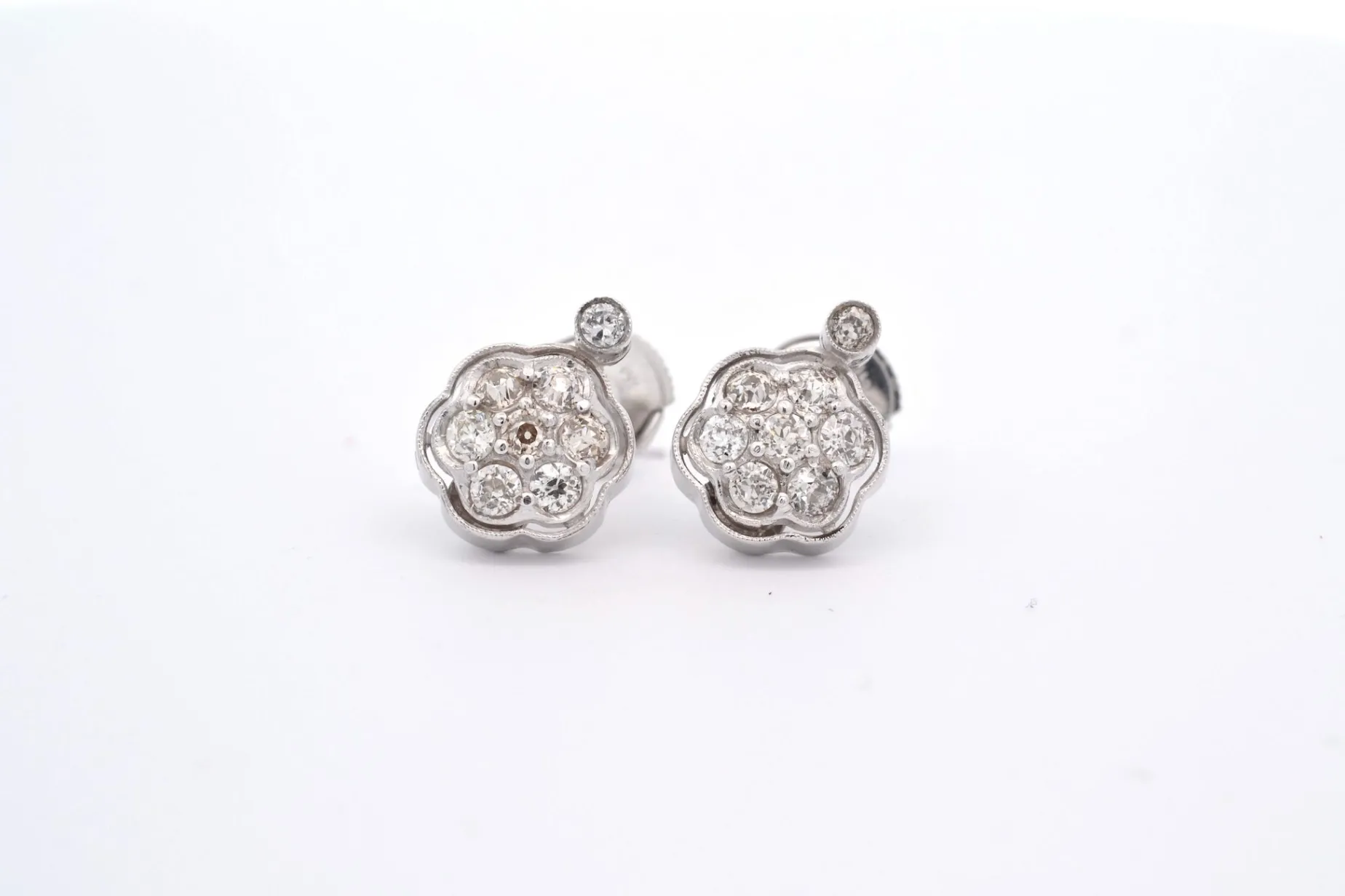 Bottazzi Blondeel Boucles d’oreilles diamants en platine Best Sale