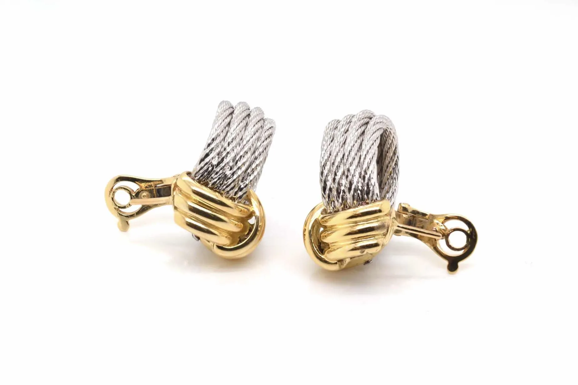 Bottazzi Blondeel Boucles d’oreilles Fred or et acier force 10 Store
