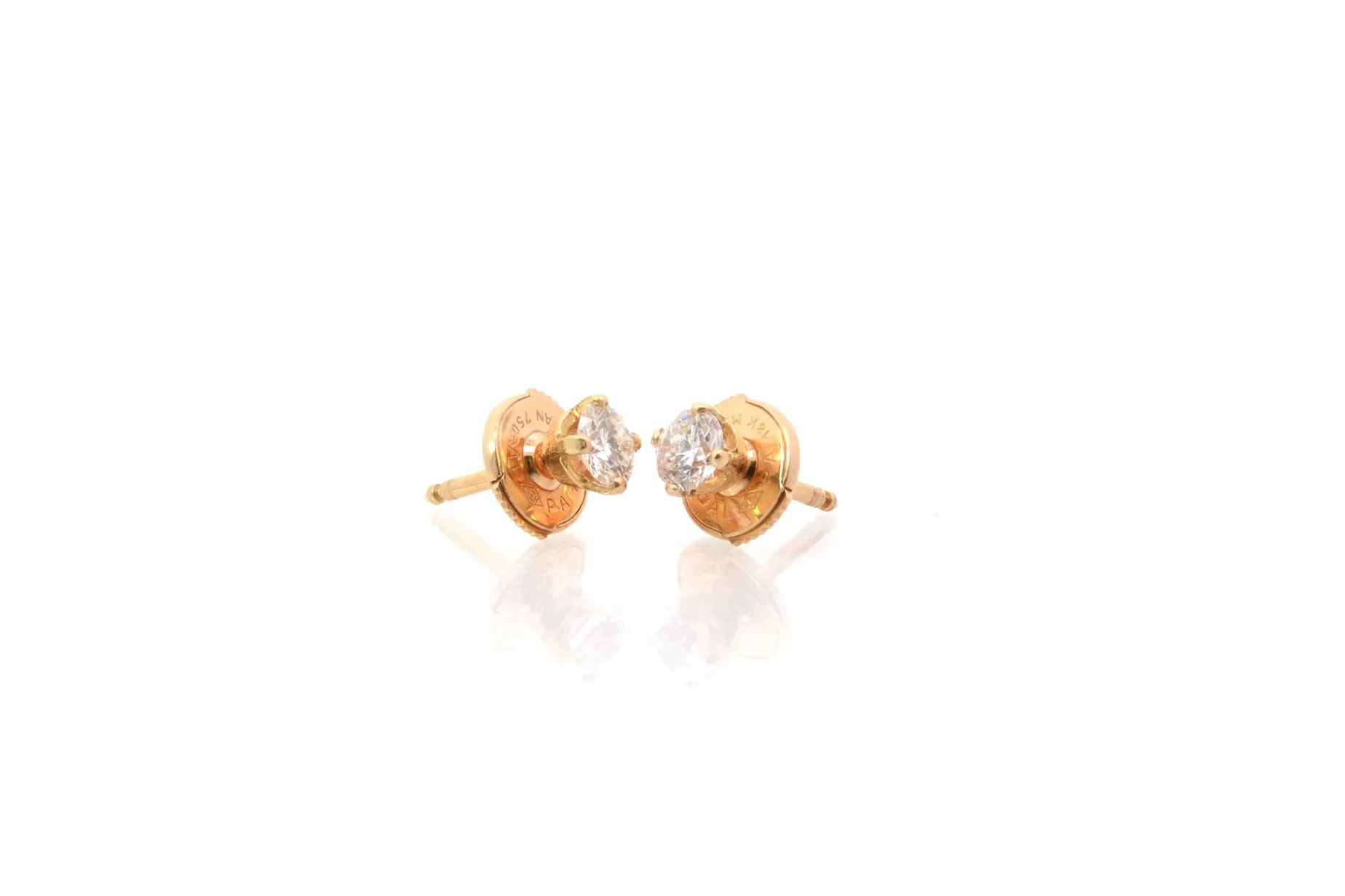 Bottazzi Blondeel Boucles d’oreilles puces diamant en or 18k Sale