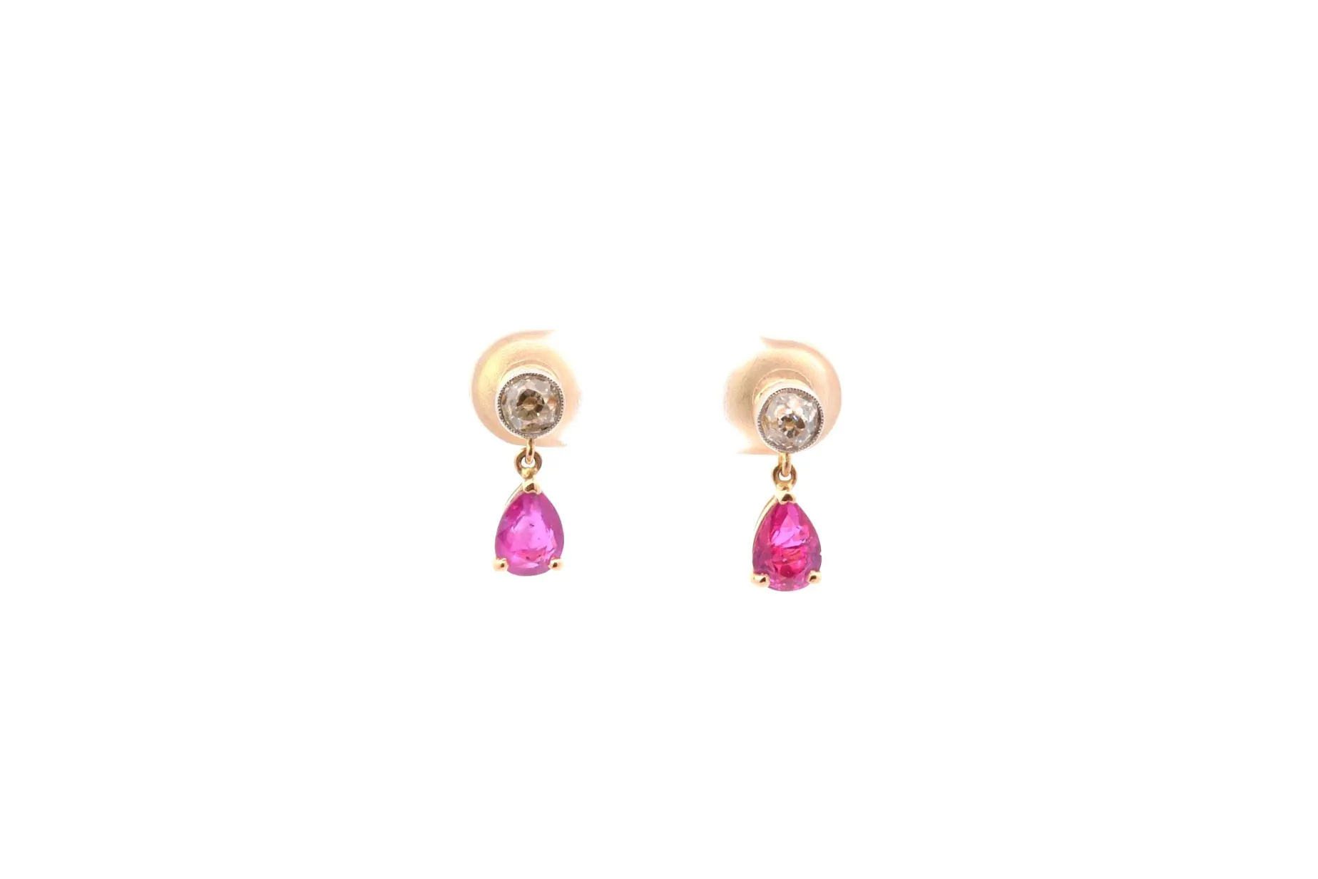 Bottazzi Blondeel Boucles d’oreilles rubis et diamants Online