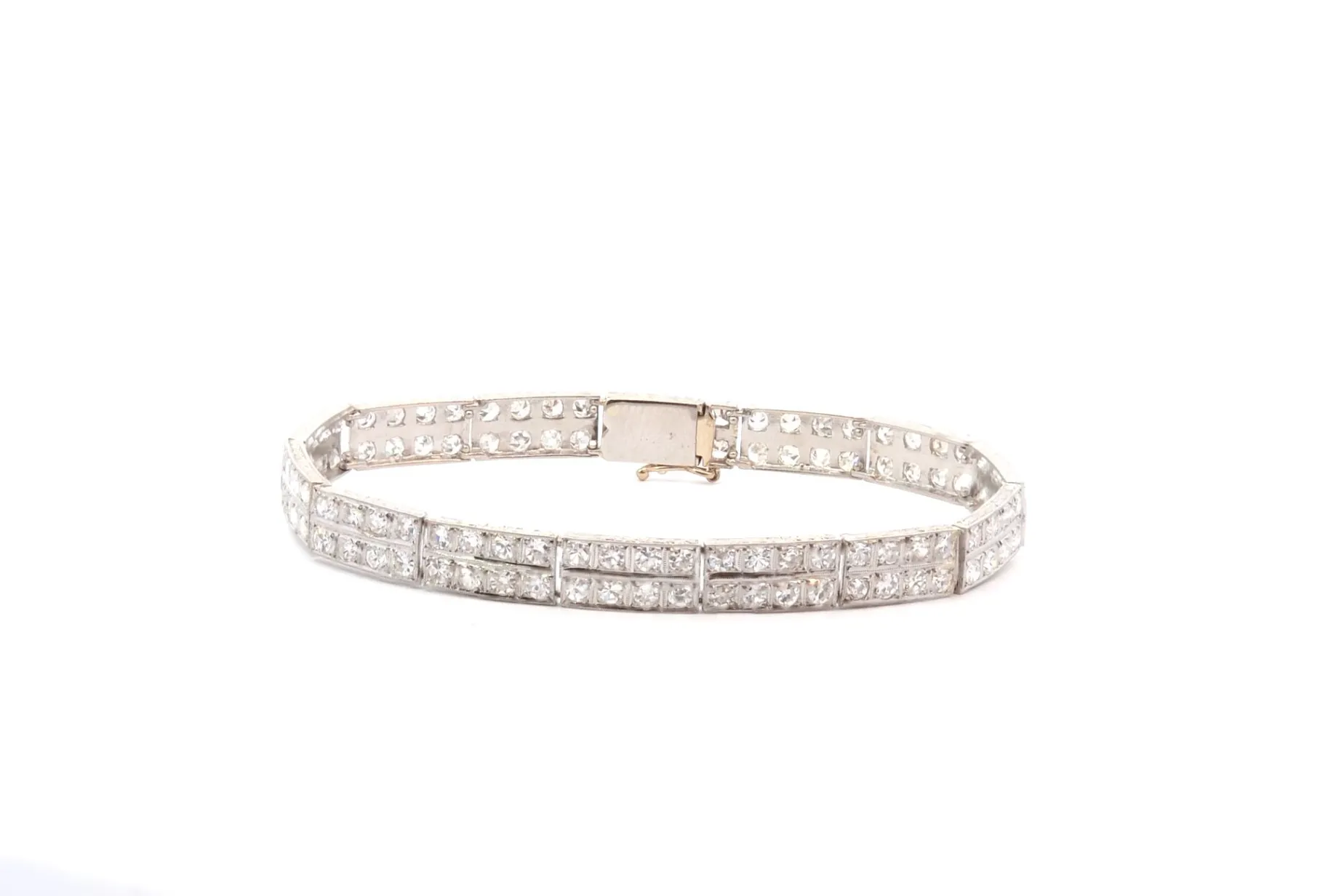 Bottazzi Blondeel Bracelet art déco diamants en platine Cheap