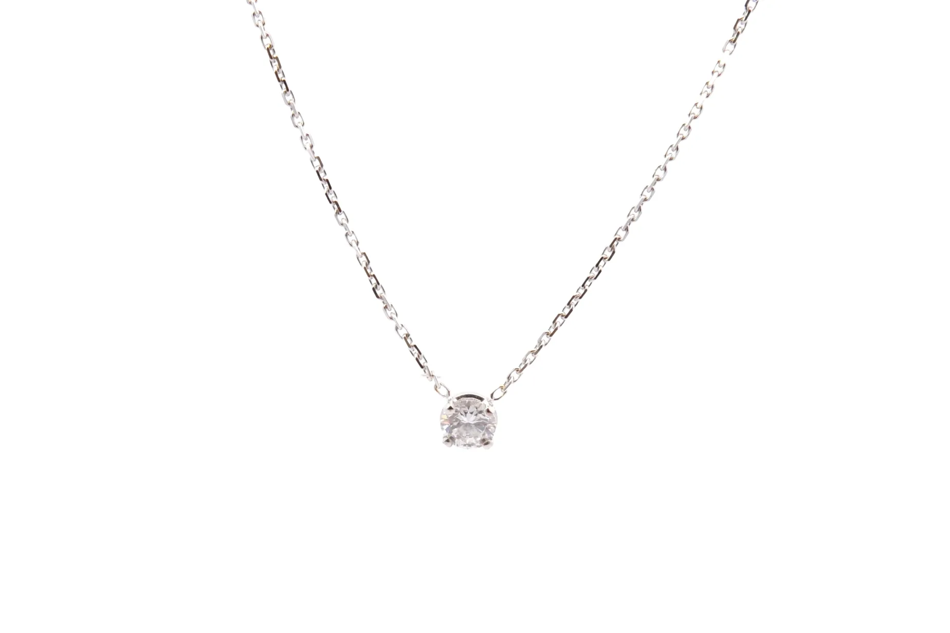 Bottazzi Blondeel Collier diamant 0,30ct en or blanc 18k Fashion