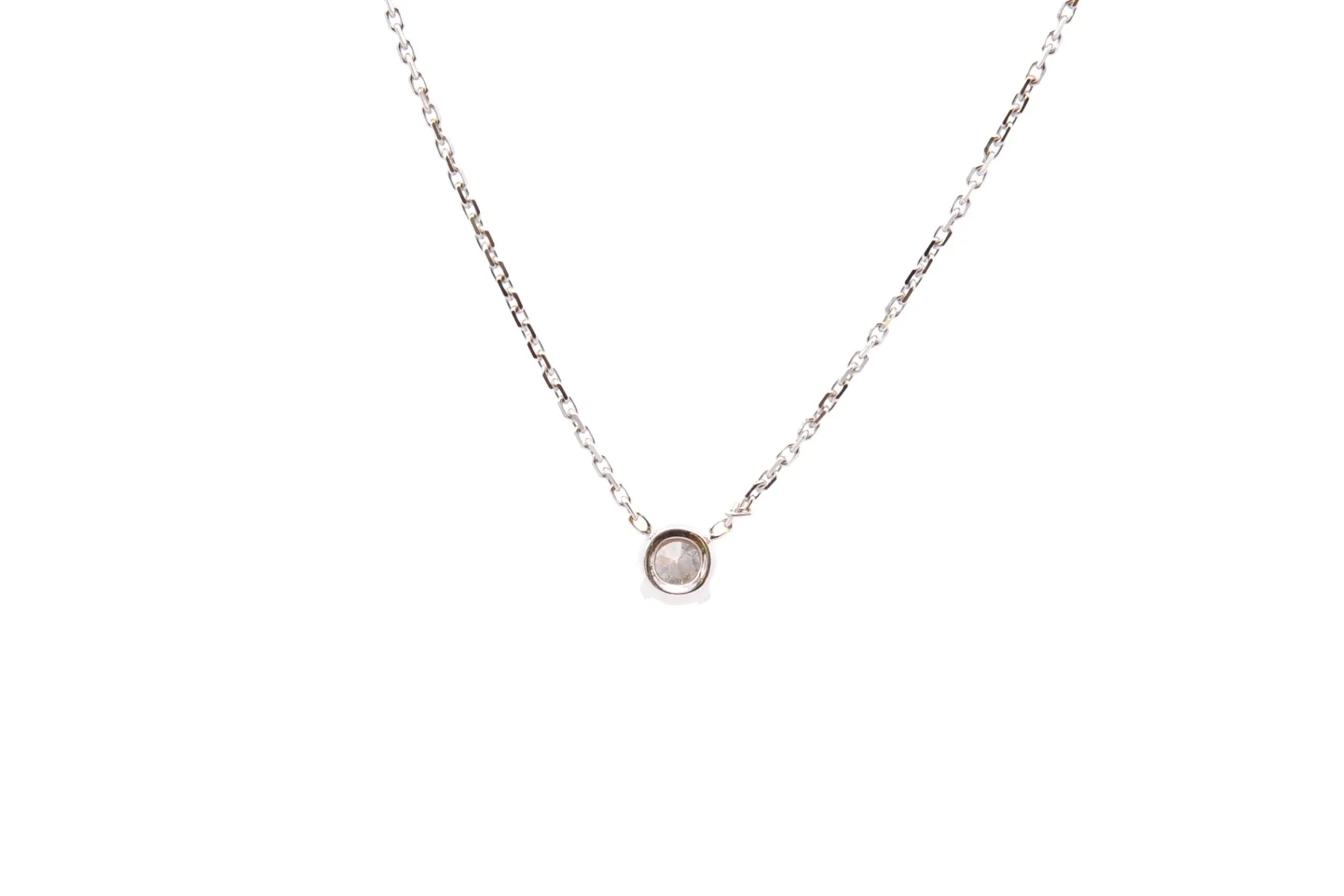 Bottazzi Blondeel Collier diamant 0,30ct en or blanc 18k Fashion