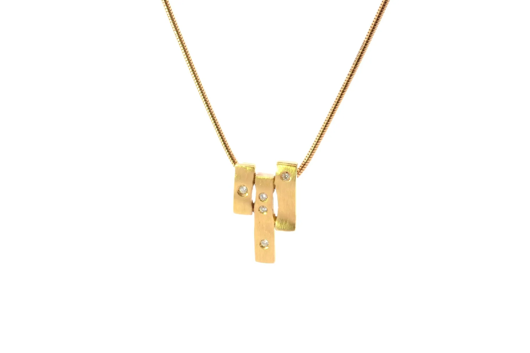 Bottazzi Blondeel Collier H. Stern en or jaune 18k et diamants New