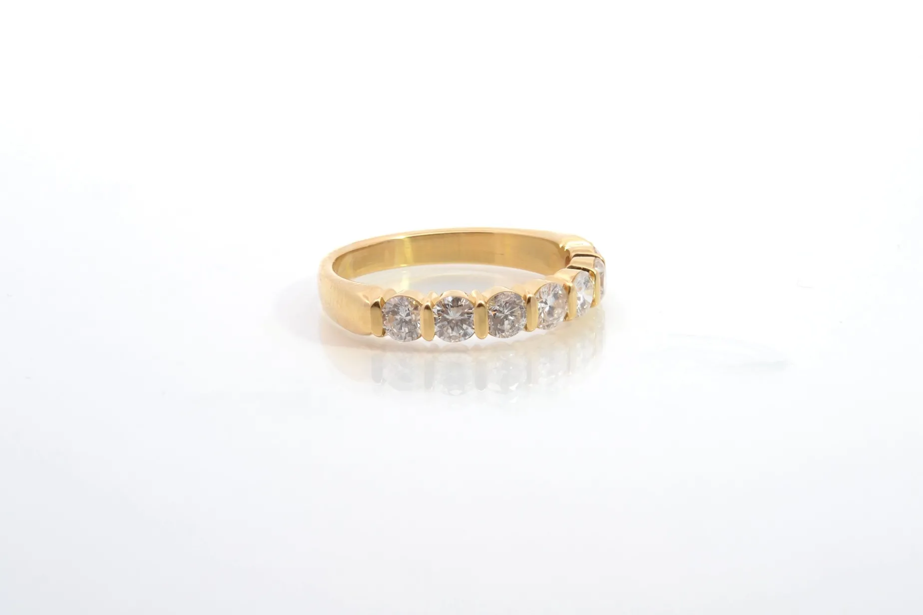 Bottazzi Blondeel Demi alliance diamants en or jaune 18k Best Sale