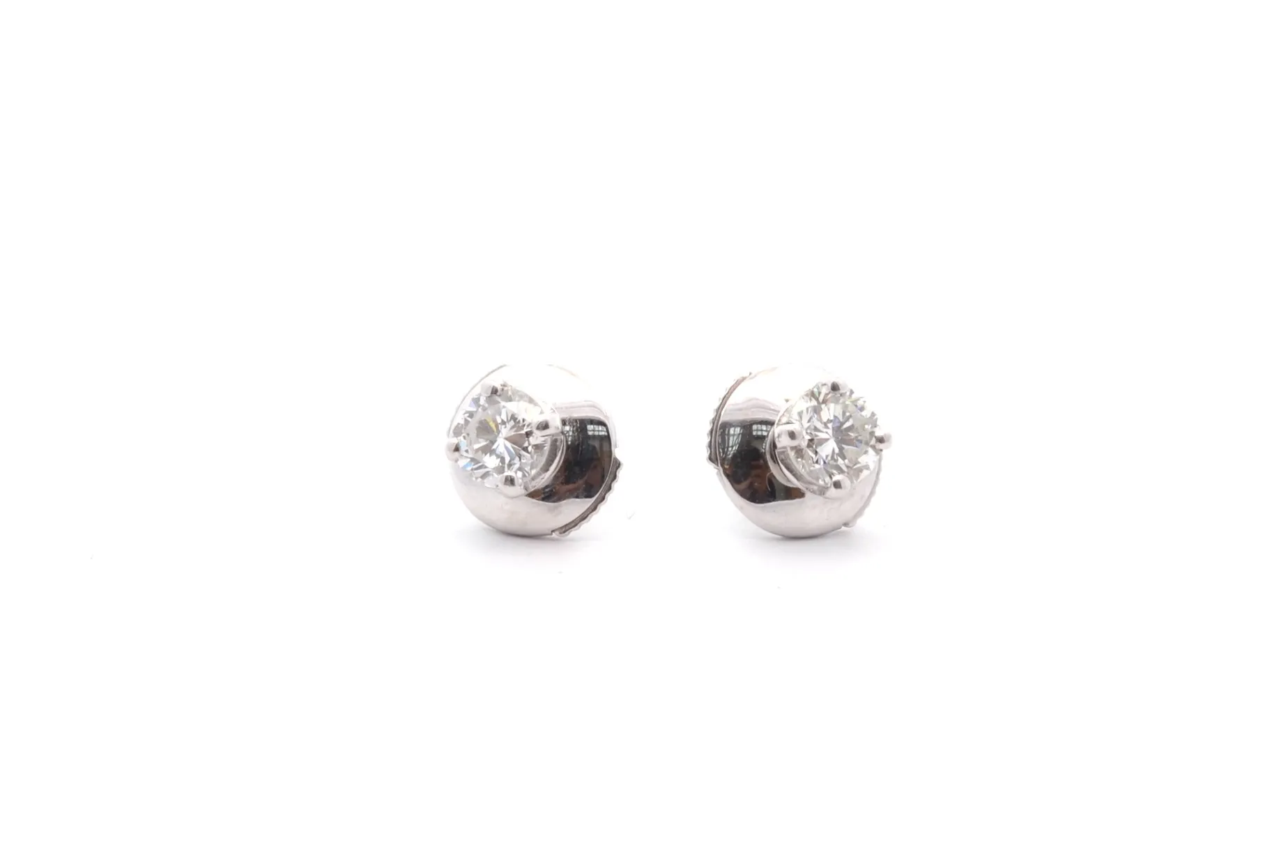 Bottazzi Blondeel Puces d’oreilles diamants en or blanc Cheap