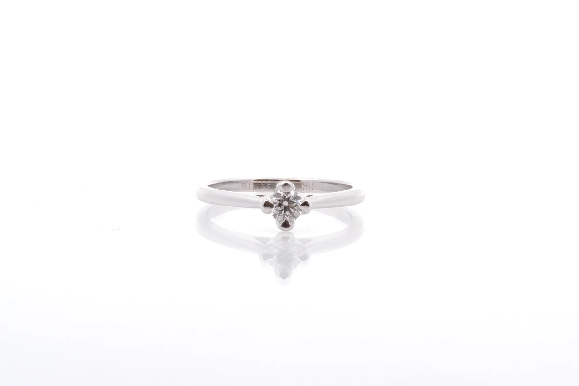 Bottazzi Blondeel Solitaire diamant en or blanc 18k Store