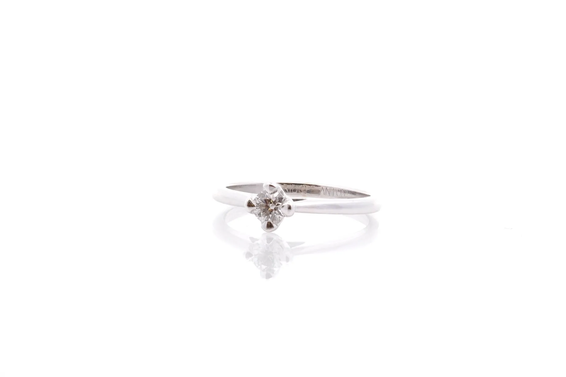 Bottazzi Blondeel Solitaire diamant en or blanc 18k Store