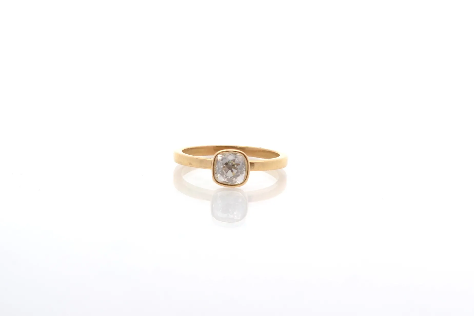 Bottazzi Blondeel Solitaire diamant en or jaune 18k Shop