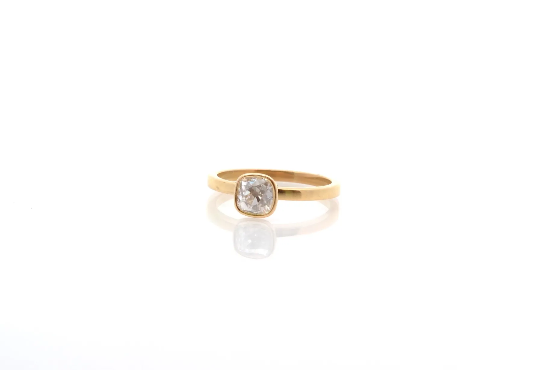 Bottazzi Blondeel Solitaire diamant en or jaune 18k Shop